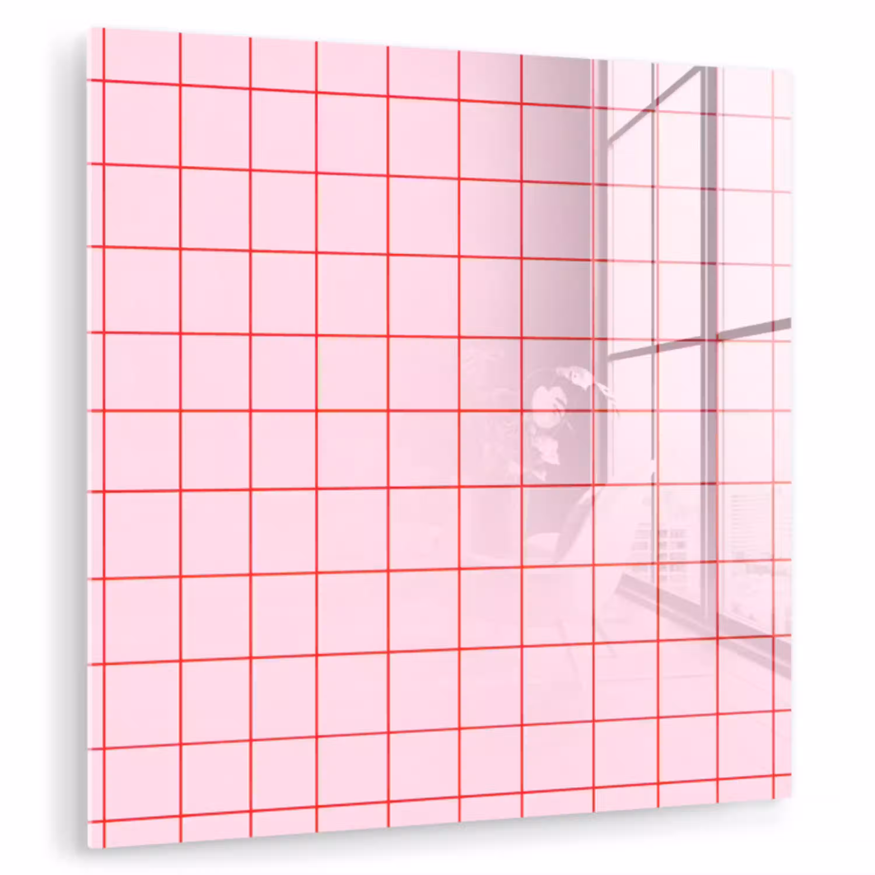 Raster - Patroon - Roze plexiglas 5mm klein 11 -zzzproduct_nieuw