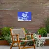 Sky is not the limit - Blauwe lucht - Wolken Tuinposter op houten frame 2 cm dik klein -sfeer3