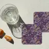 Spat - Abstract - Stippen onderzetter kurk middel 366 -sfeer4