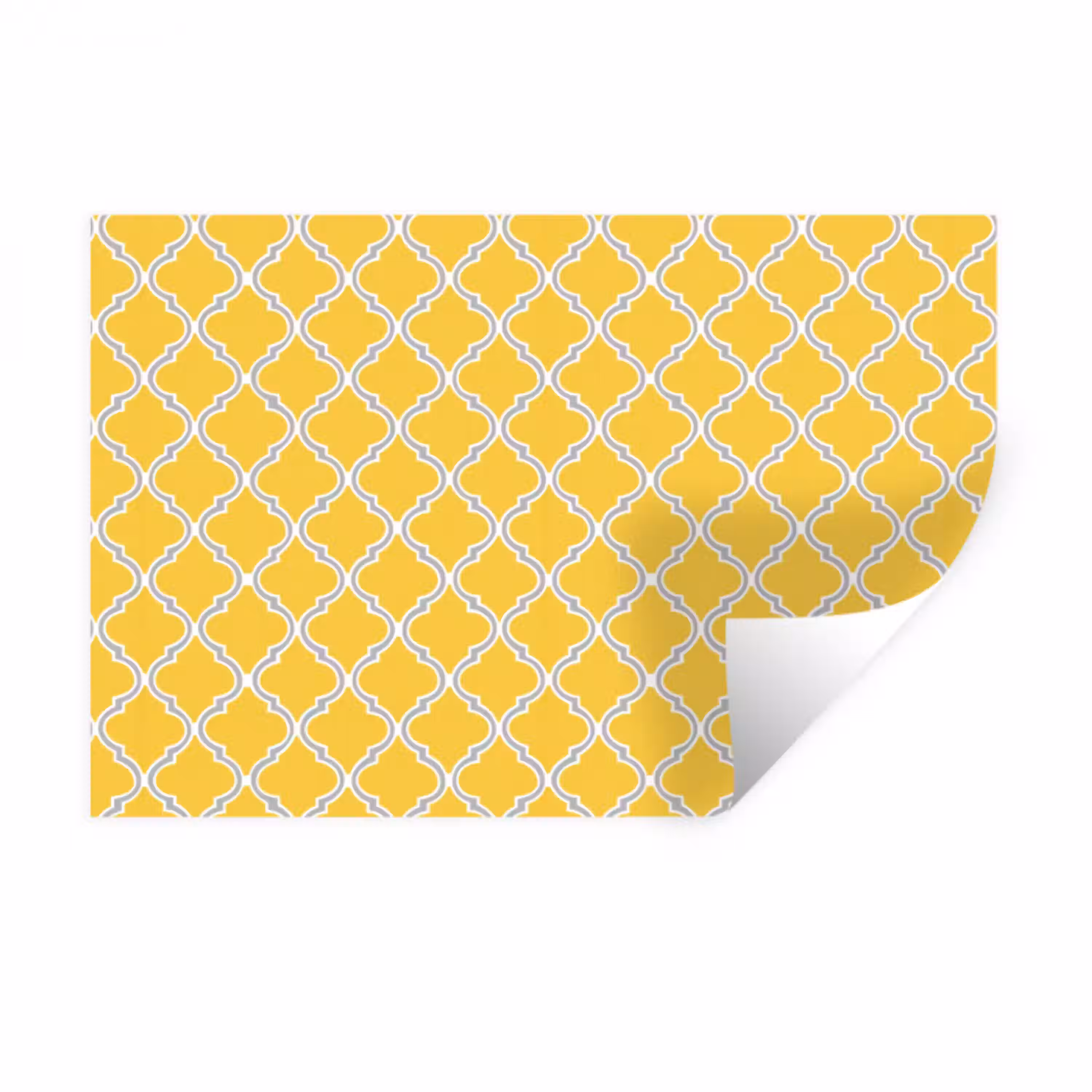 Lantaarn - Arabesk - Elegant - Geel Muursticker klein 286 -3d