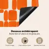 Patroon - Retro - Oranje Inductie beschermer vinyl 3mm middel 274 -usfeer4_FR