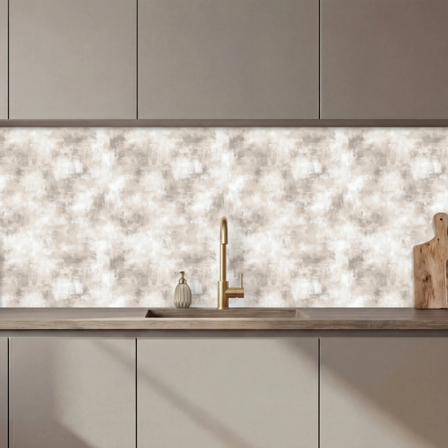 Organisch - Patroon - Gemêleerd keuken achterwand 2 middel 871 zz_3dshopping