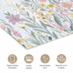 Weidebloemen - Illustratie - Kleurrijk poster papier klein -closeup_NL