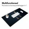 Bestek - Donkerblauw - Goud Muismat XXL klein -sfeer4