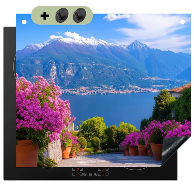 Induction Hob Cover & Splashback (2-in-1) - Lake Como - Italy - Landscape
