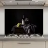 Druiven - Wijn - Rood - Tafel keuken achterwand spatscherm klein -3d_website