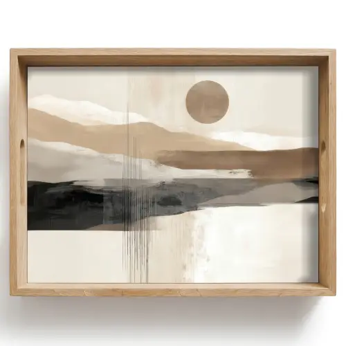 Minimalistisch - Landschap - Dimensie Dienblad Rechthoek middel -z3d_shopping
