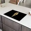 Ijs - Goud - Zwart - Eten Inductie beschermer vinyl 3mm klein -sfeer8