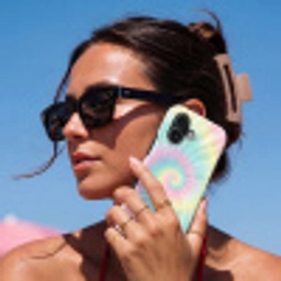 Pasteltinten - Tie dye - Roze Toughcase MagSafe Apple iPhone 17 klein -Sfeer2V