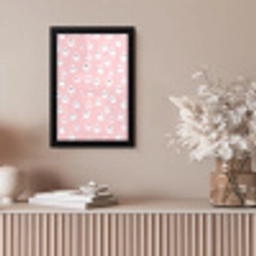 Spookjes - Patroon - Roze fotolijst zwart zonder passe partout klein 224 -sfeer5