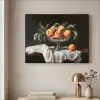 Stilleven - Perziken - Vintage Textielframe - compleet frame klein -sfeer2