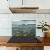 Landschap - Vallei - Groen keuken achterwand spatscherm klein -sfeer2