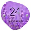 Lavendel - Klassiek Naambord Organisch middel -3d