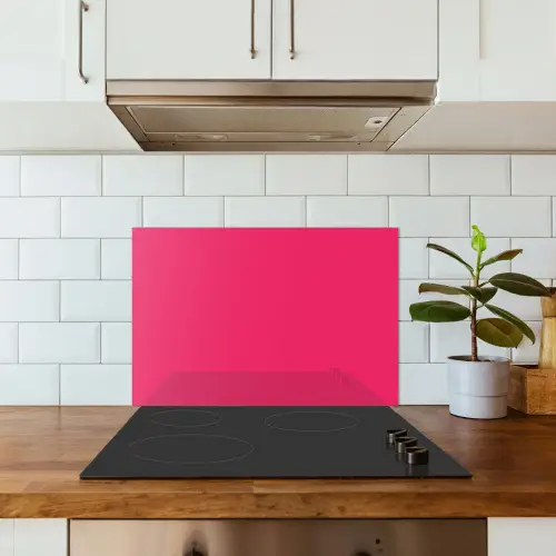 Karmijn - Kleuren - Palet - Roze keuken achterwand spatscherm klein 900 -sfeer2