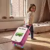 Betonmixer - Getekend - Groen Kinderkoffer - Roze klein -sfeer1