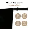 Parkiet - Tak - Bladeren - Geel Wandkleed katoen klein -sfeer2