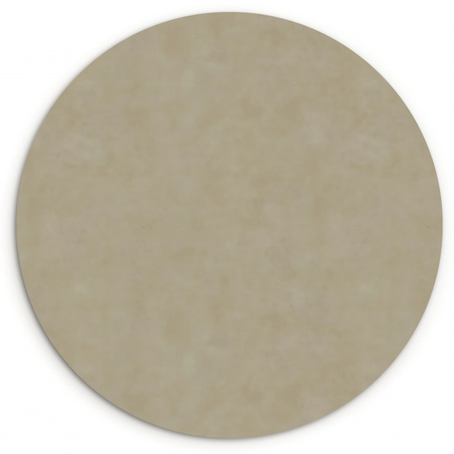 Taupekleur - Gewolkt textuur - Natuurlijk Wandcirkel kunststof plaat 5mm dik klein 188 -3d