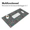 Spat - Abstract - Oranje - Groen Muismat XXL klein 681 -sfeer4