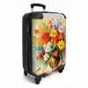 Bloemen - Kleurrijk - Olieverf - Bloempot NBS - Handbagage koffer - Kinderen Unisex middel -productfoto_3d
