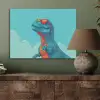 T-Rex - Blauw - Wolken - Zonnebril PET vilt klein -sfeer2