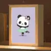 Panda - Paars - Sierlijk - Kawaii Light Box met kabel klein -zzz_3d_website