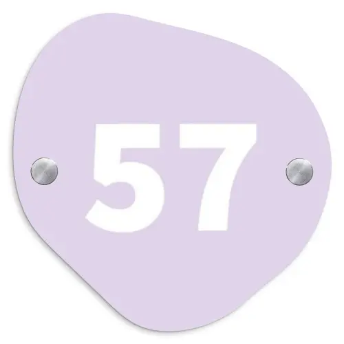 Lila - Traditioneel Naambord Organisch middel -3d