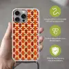 Geometrisch - Retro - Oranje Hoesje iPhone 16 Pro Max met koord klein 804 -sfeer2_NL