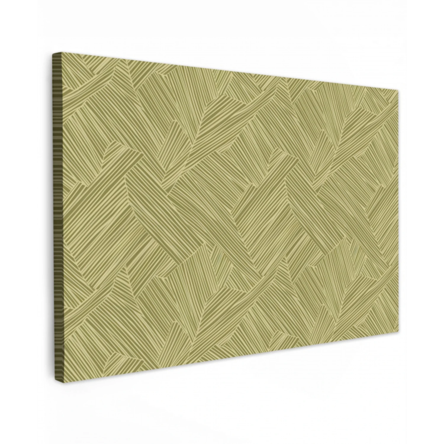 Abstract - Modern - Groen canvas 2cm klein 34 -z3d