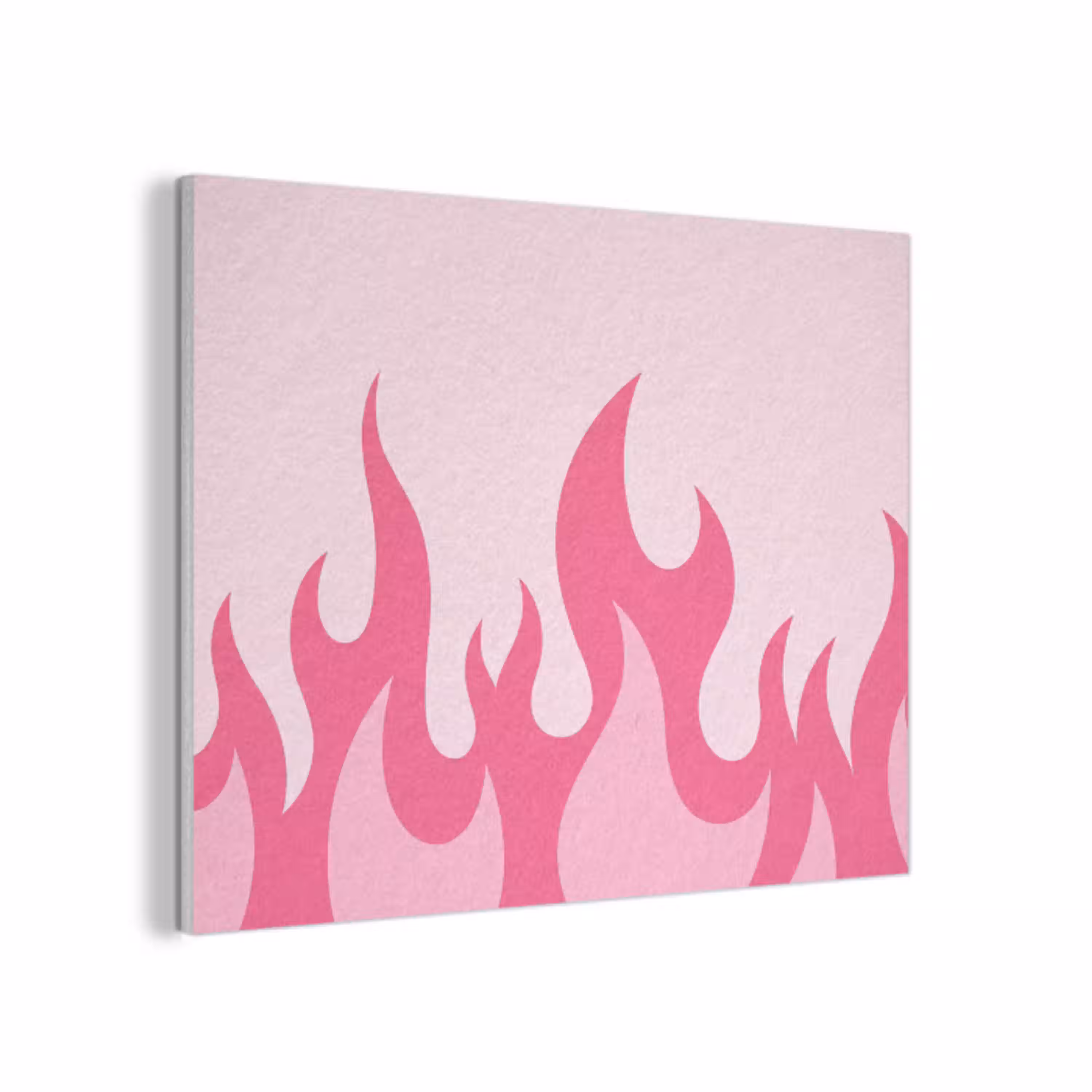 Vlammen - Patroon - Abstract - Modern - Roze PET vilt klein -3d