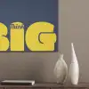 Think big - Blauw - Geel PET vilt klein -sfeer6_closeup