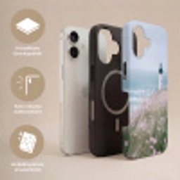 Vuurtoren - Klif - Zee - Bloemen Toughcase MagSafe Apple iPhone 17 klein -USP_Lagen_DE