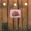 Taco - Kleurrijk - Edelstenen - Goud tuinposter los doek klein -sfeer1