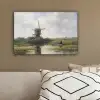 Molen - Willem Roelofs - Oude meesters - Kunst canvas 2cm klein -sfeer3