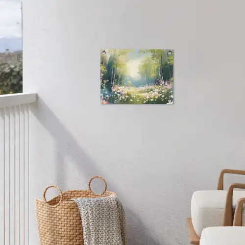 Bos - Schilderstijl - Kleurrijk tuinposter los doek klein -sfeer8