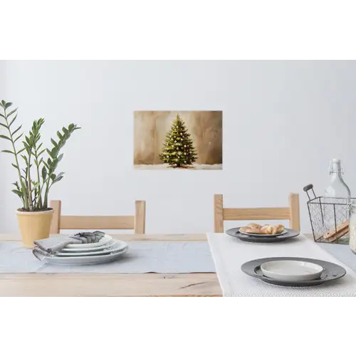 Kerst - Sfeer - Groen Muursticker klein -eettafel