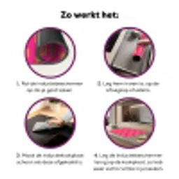 Ananas - Trendy - Roze Inductie beschermer vinyl 3mm klein 276 -zzzzzzz-cc-werking