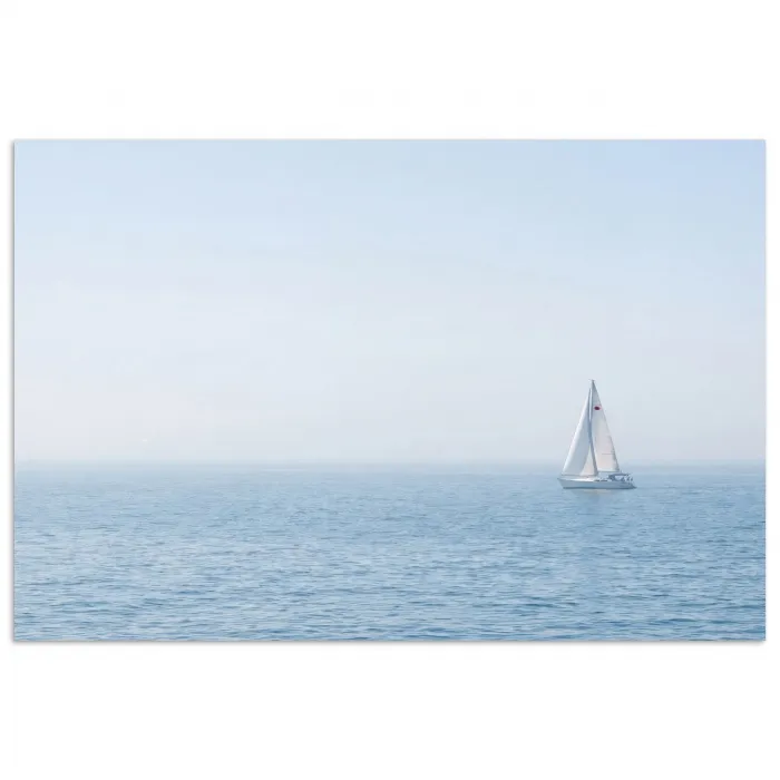 Horizon - Zeilboot - Zee poster papier klein -3d