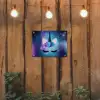 Eenhoorn - Sterren - Magisch - Blauw tuinposter los doek klein -sfeer1