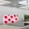 Lollies - Hartjes - Roze keuken achterwand spatscherm klein -3d_schuin