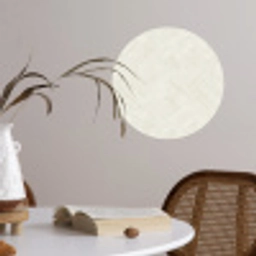 Textuur - Abstract - Beige Wandcirkel behangsticker klein 186 -sfeer3