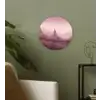 Landschap - Mistig - Roze Wandcirkel kunststof plaat 5mm dik klein -sfeer3