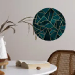 Stenen - Goud - Luxe - Patronen - Abstract Wandcirkel behangsticker klein -sfeer3