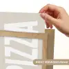 Pizza - Decoratie - Japandi - Wit Light Box met kabel (Wandlamp) klein -USP_websiteprintNL