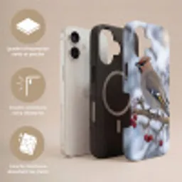 Pestvogel - Bessen - Winter - Natuur Toughcase MagSafe Apple iPhone 17 klein -USP_Lagen_FR