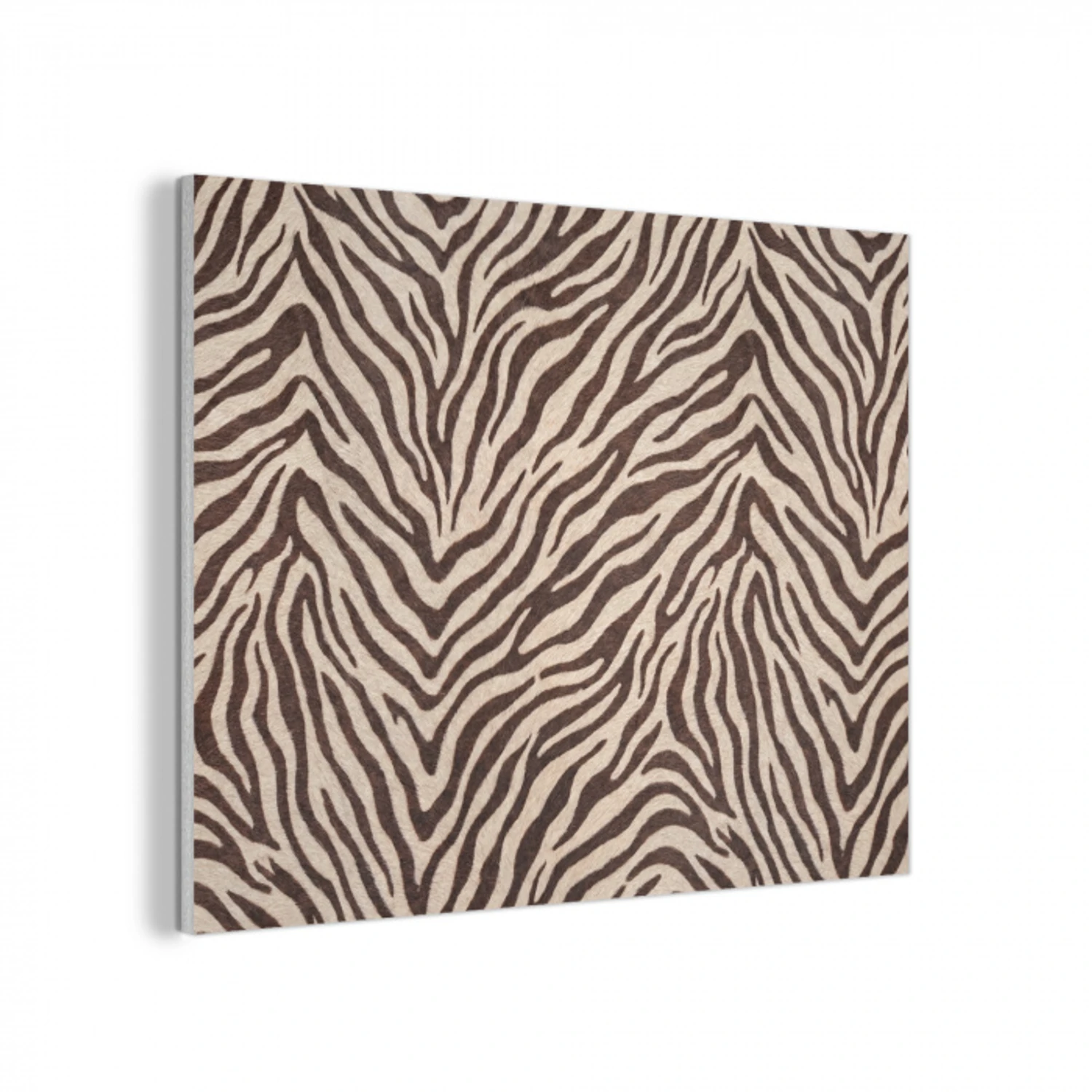 Zebra - Strepen - Bruin PET vilt klein -3d
