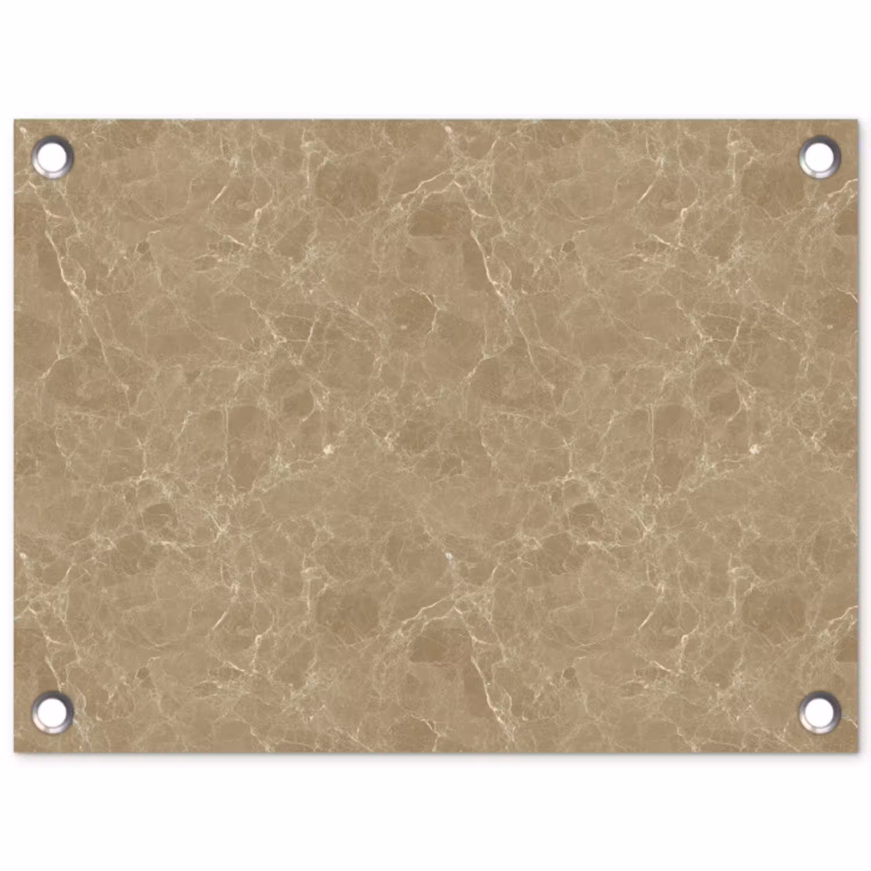 Beige - Marmer - Witte aders tuinposter los doek klein 239 -3d