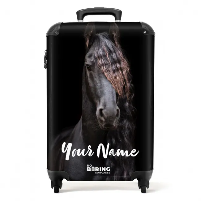 Friese hengst NBS - Handbagage koffer - Kinderen Unisex middel -productfoto_recht