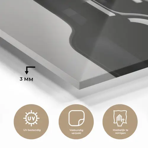 Wijnflessen - Zwart - Minimalistisch plexiglas 5mm klein -sfeer2