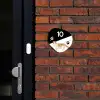 Zwart wit - Huisdier - Schotse vouwkat Naambord Organisch middel -sfeer1