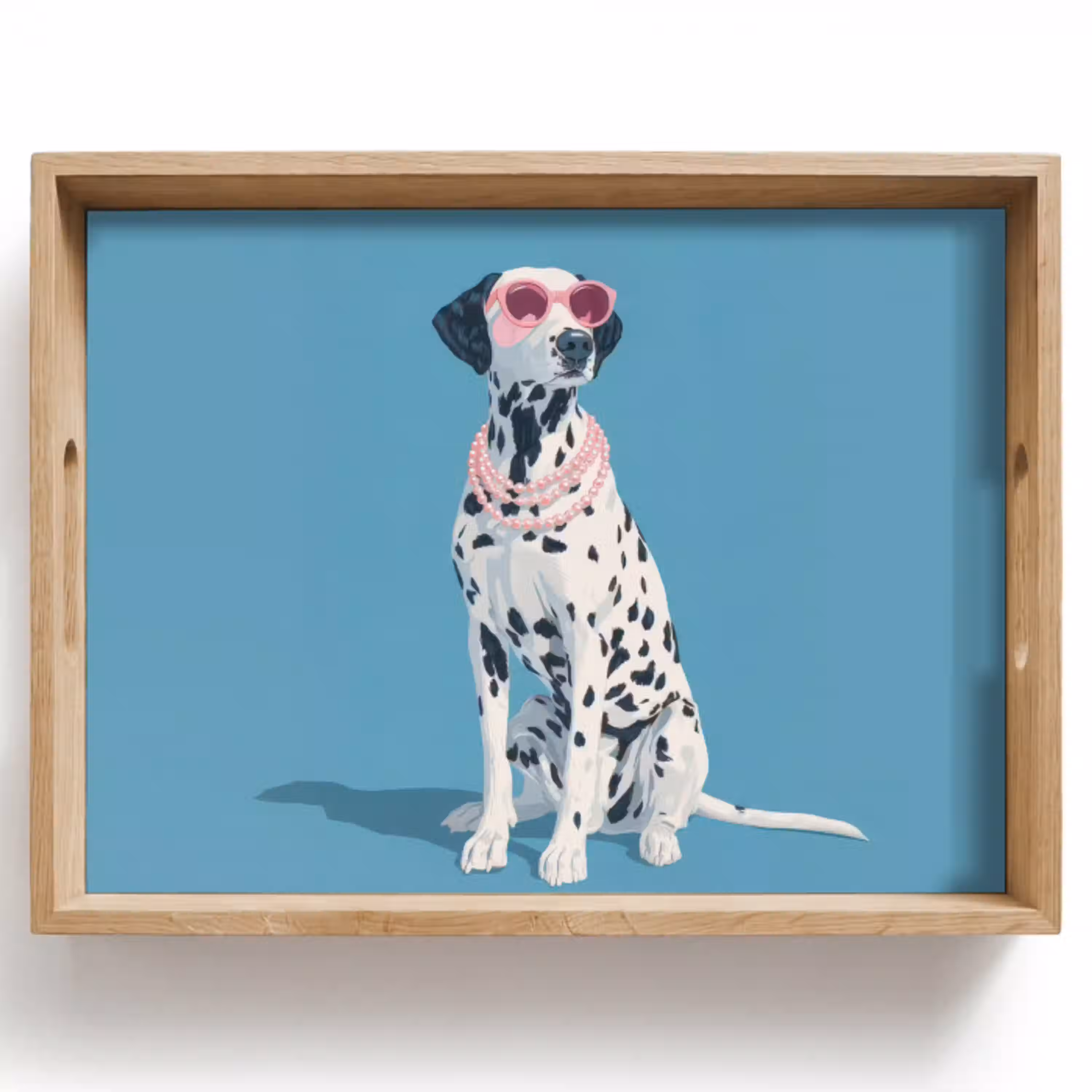 Dalmatiër - Zonnebril - Blauw Dienblad Rechthoek middel -z3d_shopping